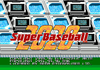 2020 Toshi Super Baseball (Japan) Title Screen